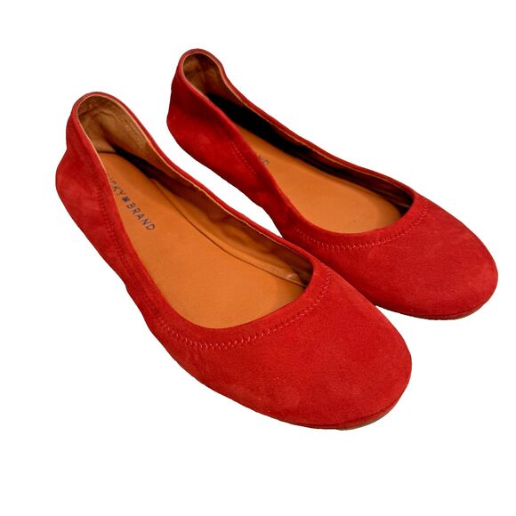 Lucky Brand Red Flats - Picture 1 of 16